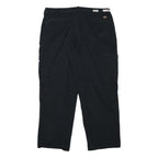 DICKIES Mens Cotton Blend Black Relaxed Cargo Trousers W40 L31 Workwear Utility