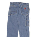 DICKIES Mens Regular Fit Straight Blue Denim Jeans Cotton Blend Zip W32 L30