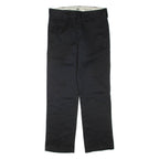 DICKIES Mens Trousers Black Regular Straight W30 L32