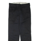 DICKIES Mens Trousers Black Regular Straight W30 L32
