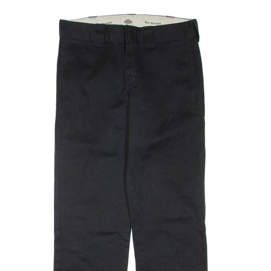 DICKIES Mens Trousers Black Regular Straight W30 L32