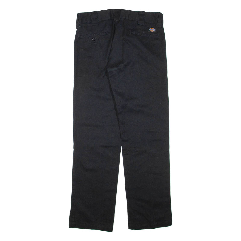 DICKIES Mens Trousers Black Regular Straight W30 L32