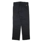 DICKIES Mens Trousers Black Regular Straight W30 L32