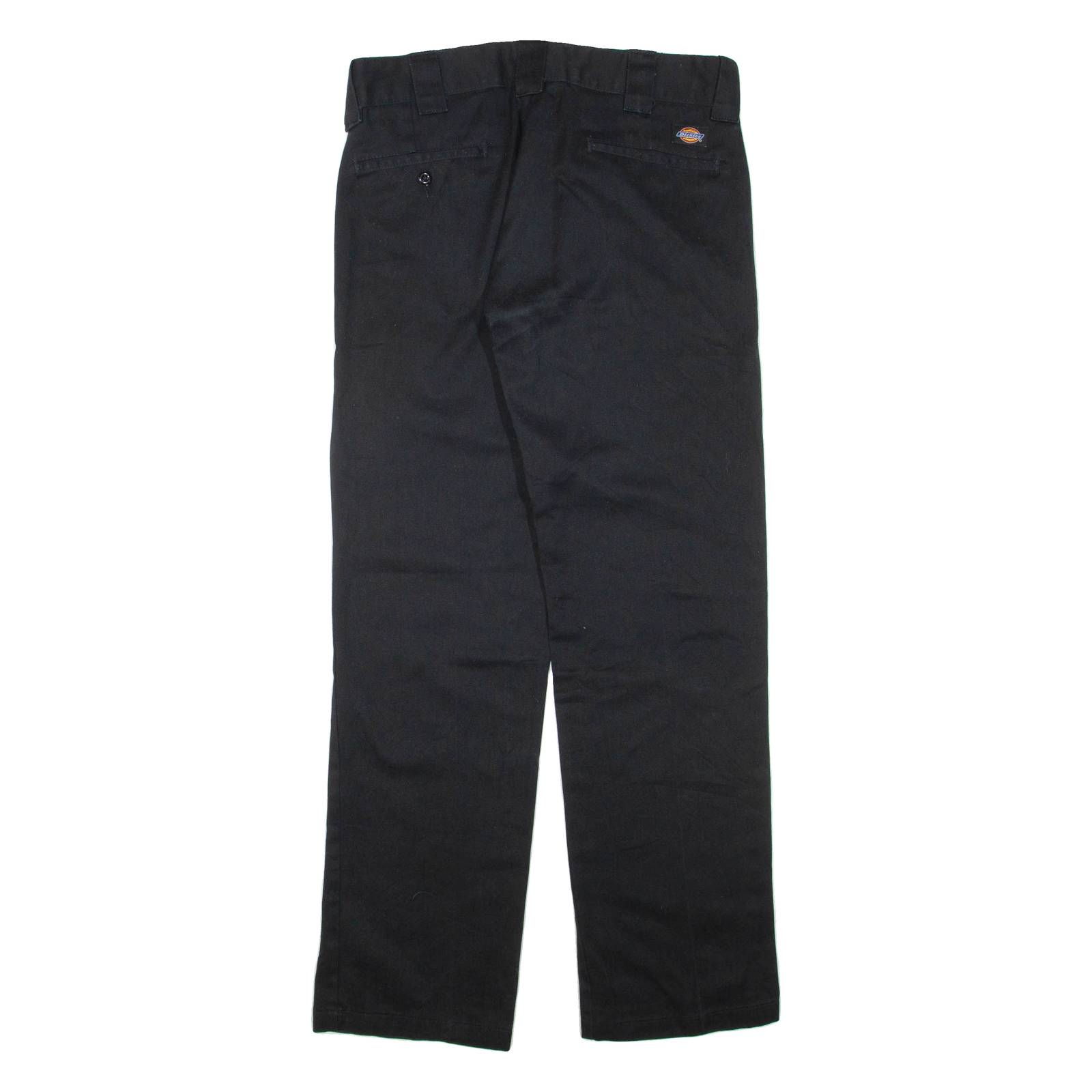 DICKIES Mens Trousers Black Regular Straight W30 L32