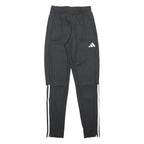 ADIDAS Mens Joggers Black & White Slim Tapered XS W24 L30 Sports Logo