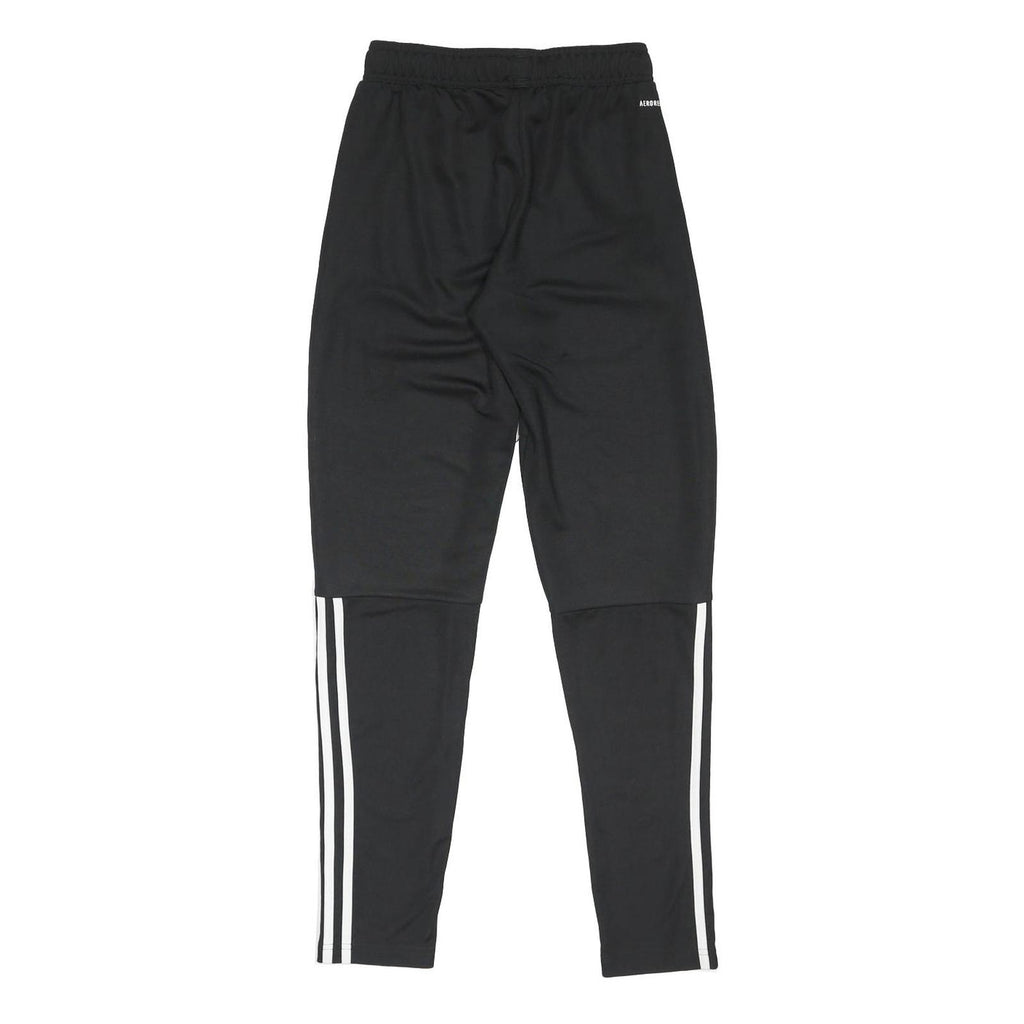 ADIDAS Mens Joggers Black & White Slim Tapered XS W24 L30 Sports Logo