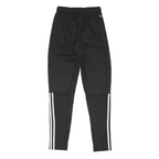 ADIDAS Mens Joggers Black & White Slim Tapered XS W24 L30 Sports Logo