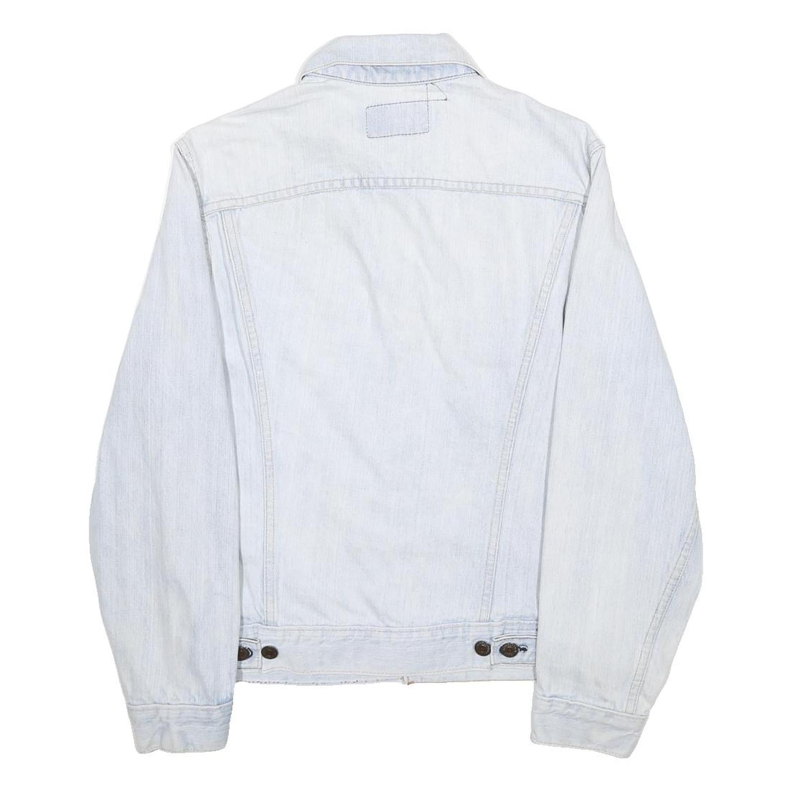 LEVI'S Womens Blue Cotton Denim Jacket S Button Closure Classic Fit Casual