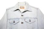 LEVI'S Womens Blue Cotton Denim Jacket S Button Closure Classic Fit Casual