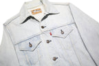 LEVI'S Womens Blue Cotton Denim Jacket S Button Closure Classic Fit Casual