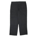 DICKIES Mens Trousers Black Regular Straight W36 L30
