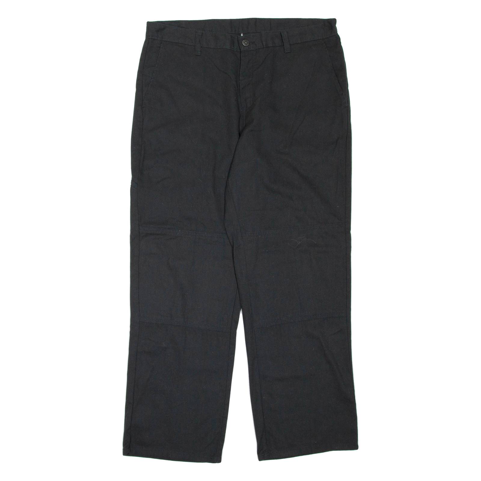 DICKIES Mens Trousers Black Regular Straight W36 L30