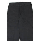 DICKIES Mens Trousers Black Regular Straight W36 L30