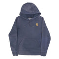 CARHARTT Womens Blue Hoodie S Cotton Blend Pullover Hooded Sweatshirt