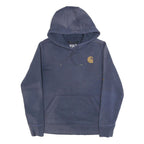 CARHARTT Womens Blue Hoodie S Cotton Blend Pullover Hooded Sweatshirt