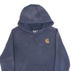 CARHARTT Womens Blue Hoodie S Cotton Blend Pullover Hooded Sweatshirt