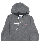CHAMPION Mens Grey Pullover Hoodie M Cotton Blend Drawstring Casual Wear