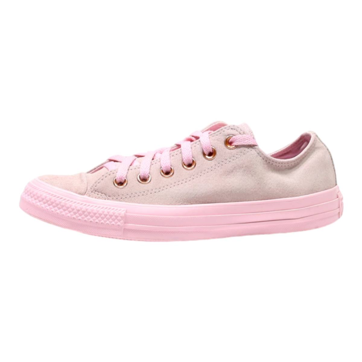 CONVERSE Low Top Trainers Grey Canvas Womens UK 5.5