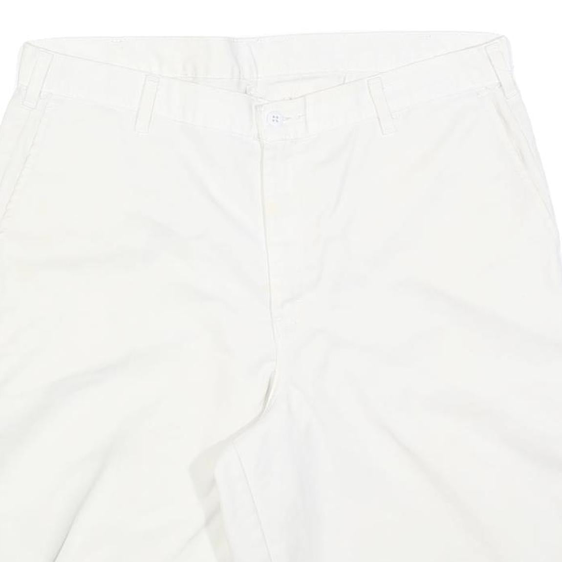 DICKIES Mens Shorts White Casual Regular L W36 Cotton Blend Workwear