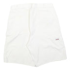 DICKIES Mens Shorts White Casual Regular L W36 Cotton Blend Workwear