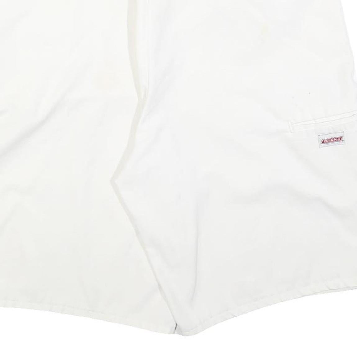 DICKIES Mens Shorts White Casual Regular L W36 Cotton Blend Workwear