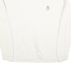 CHAPS RALPH LAUREN Mens White Plain Cotton Crew Neck Basic Knit Jumper XL