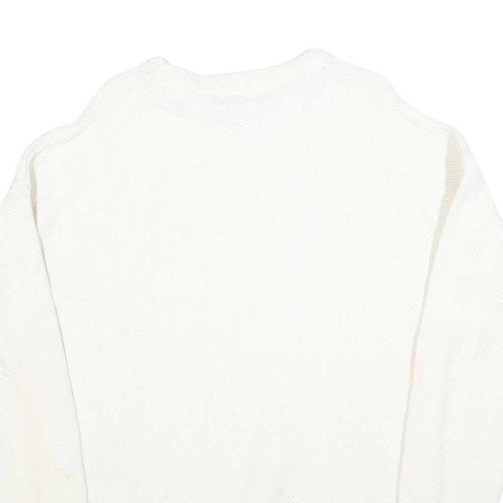 CHAPS RALPH LAUREN Mens White Plain Cotton Crew Neck Basic Knit Jumper XL