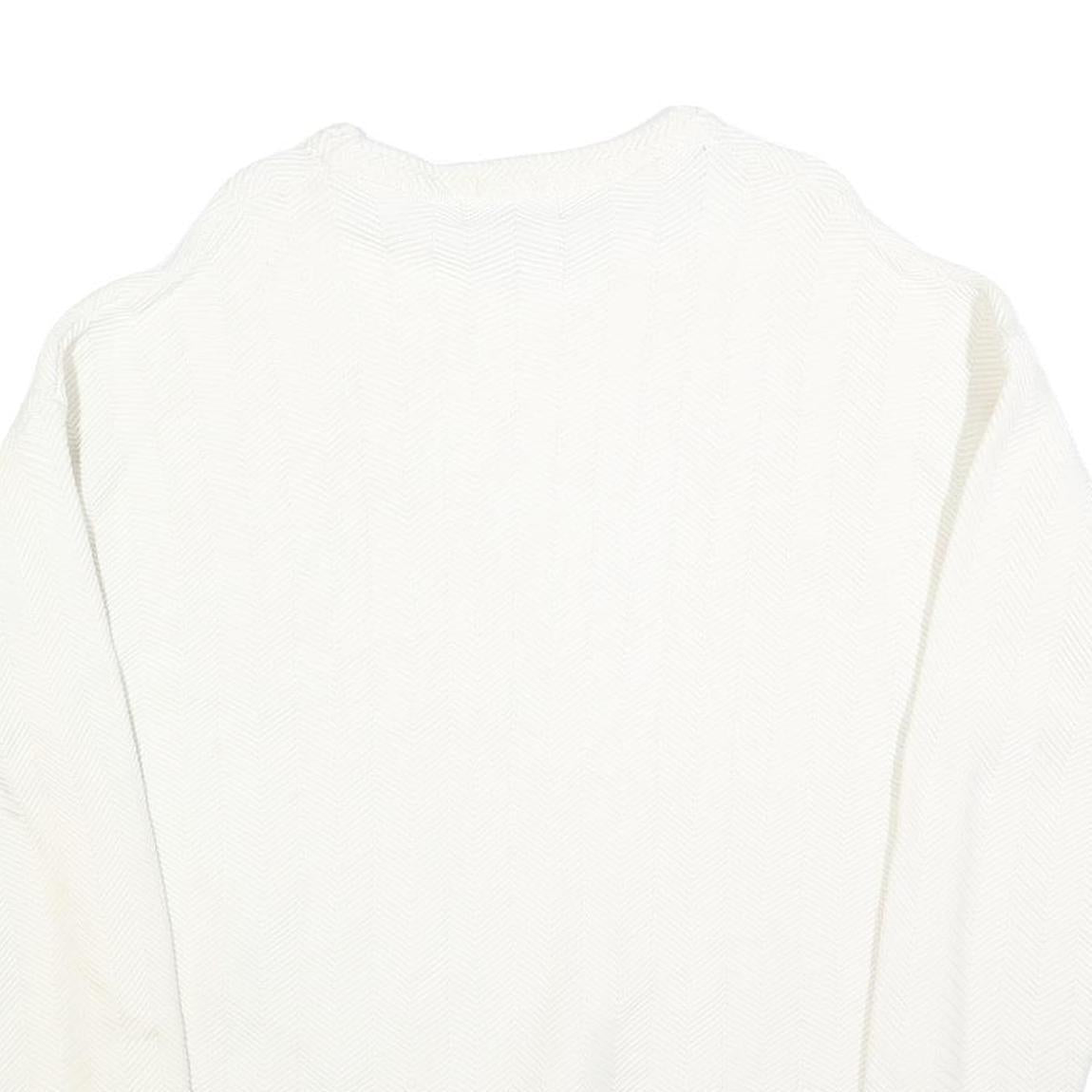 CHAPS RALPH LAUREN Mens White Plain Cotton Crew Neck Basic Knit Jumper XL