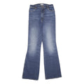 WRANGLER Womens Jeans Blue Regular Flared Denim Medium W28 L34 Classic Zip