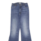 WRANGLER Womens Jeans Blue Regular Flared Denim Medium W28 L34 Classic Zip