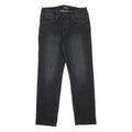 GUESS JEANS Mens Black Slim Skinny Denim Raw W29 L28 Stylish Zip Closure