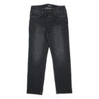 GUESS JEANS Mens Black Slim Skinny Denim Raw W29 L28 Stylish Zip Closure