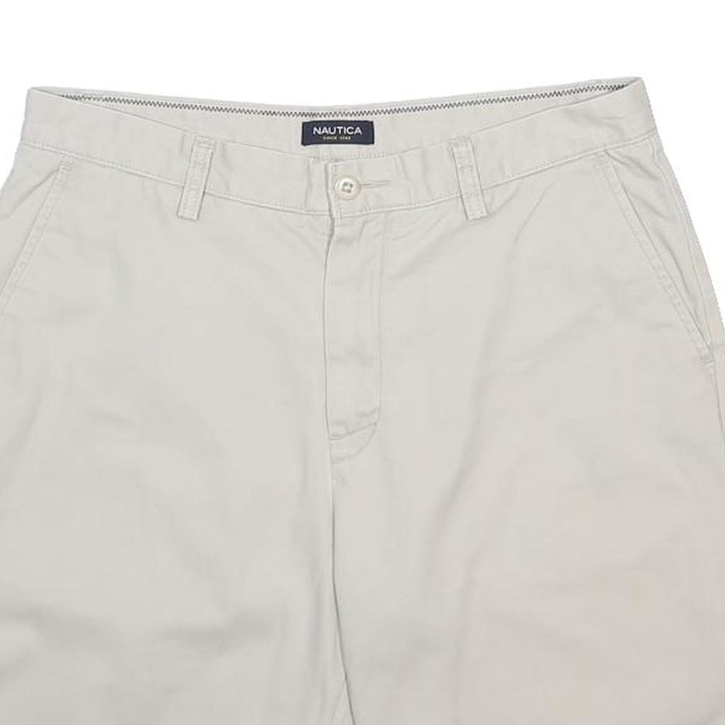 NAUTICA Mens Shorts Beige Casual M W33 Classic Cotton Comfortable Stylish