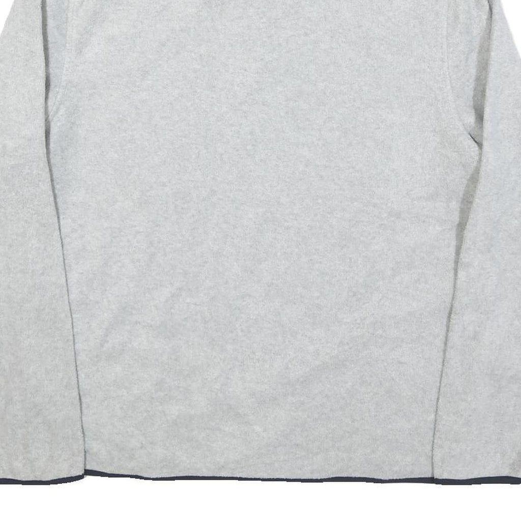 NAUTICA Mens Grey & Navy Pullover Plain High Neck Basic Knit M Lightweight