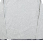 NAUTICA Mens Grey & Navy Pullover Plain High Neck Basic Knit M Lightweight