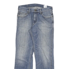 CARHARTT Mens Regular Fit Blue Denim Jeans W32 L29 Casual Cotton Blend Zip