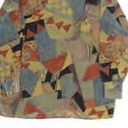 SIXTH SENCE Womens Multi Colour Printed Top Long Sleeve Roll Neck S Stylish