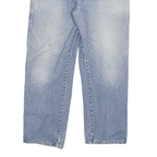 DICKIES Mens Relaxed Blue Denim Light Jeans W34 L29 Classic Cotton Blend Zip