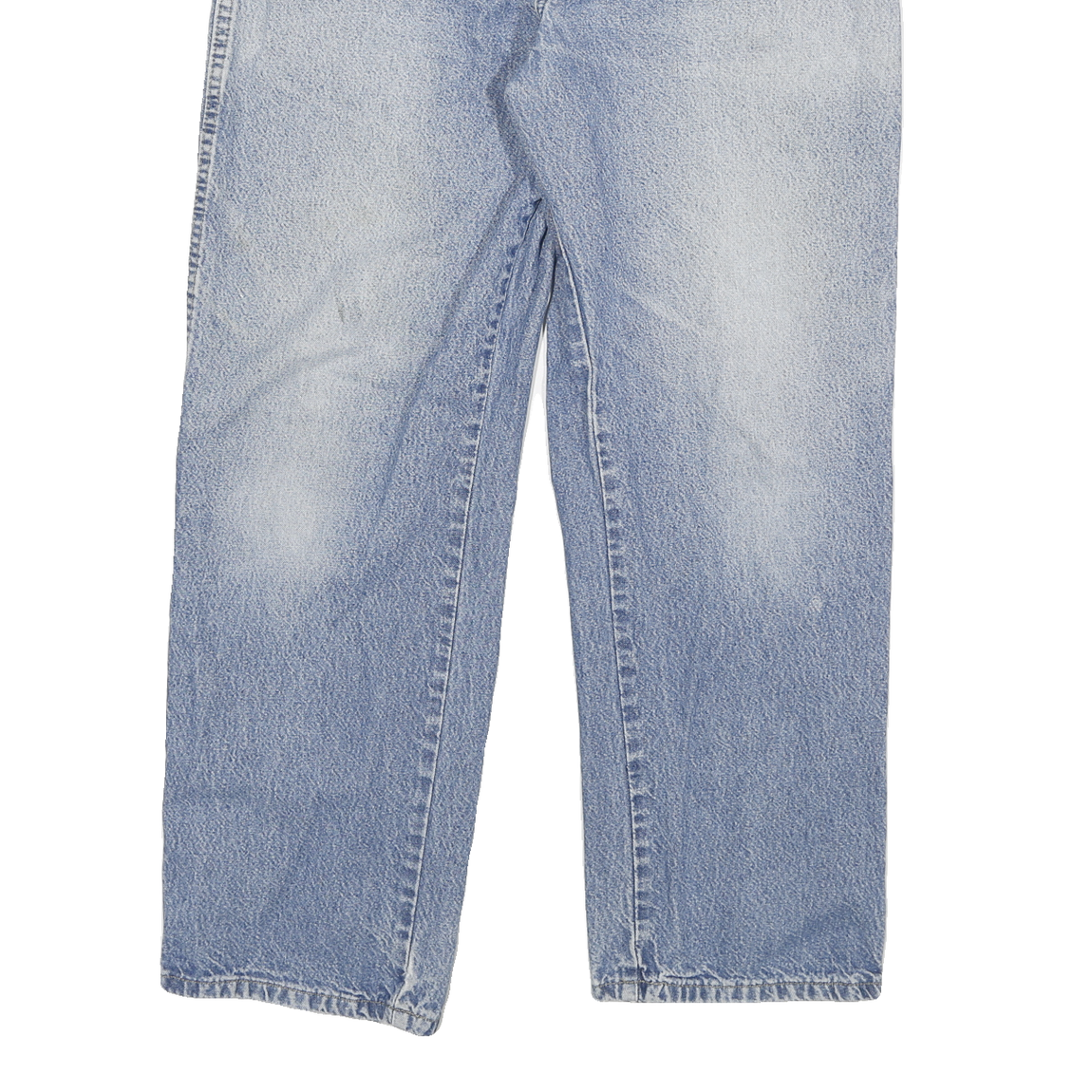 DICKIES Mens Relaxed Blue Denim Light Jeans W34 L29 Classic Cotton Blend Zip