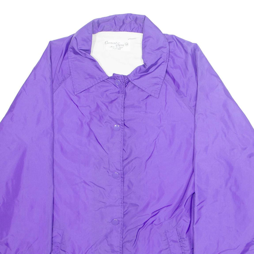 CURRENT SEEN Womens Jacket Purple Nylon M