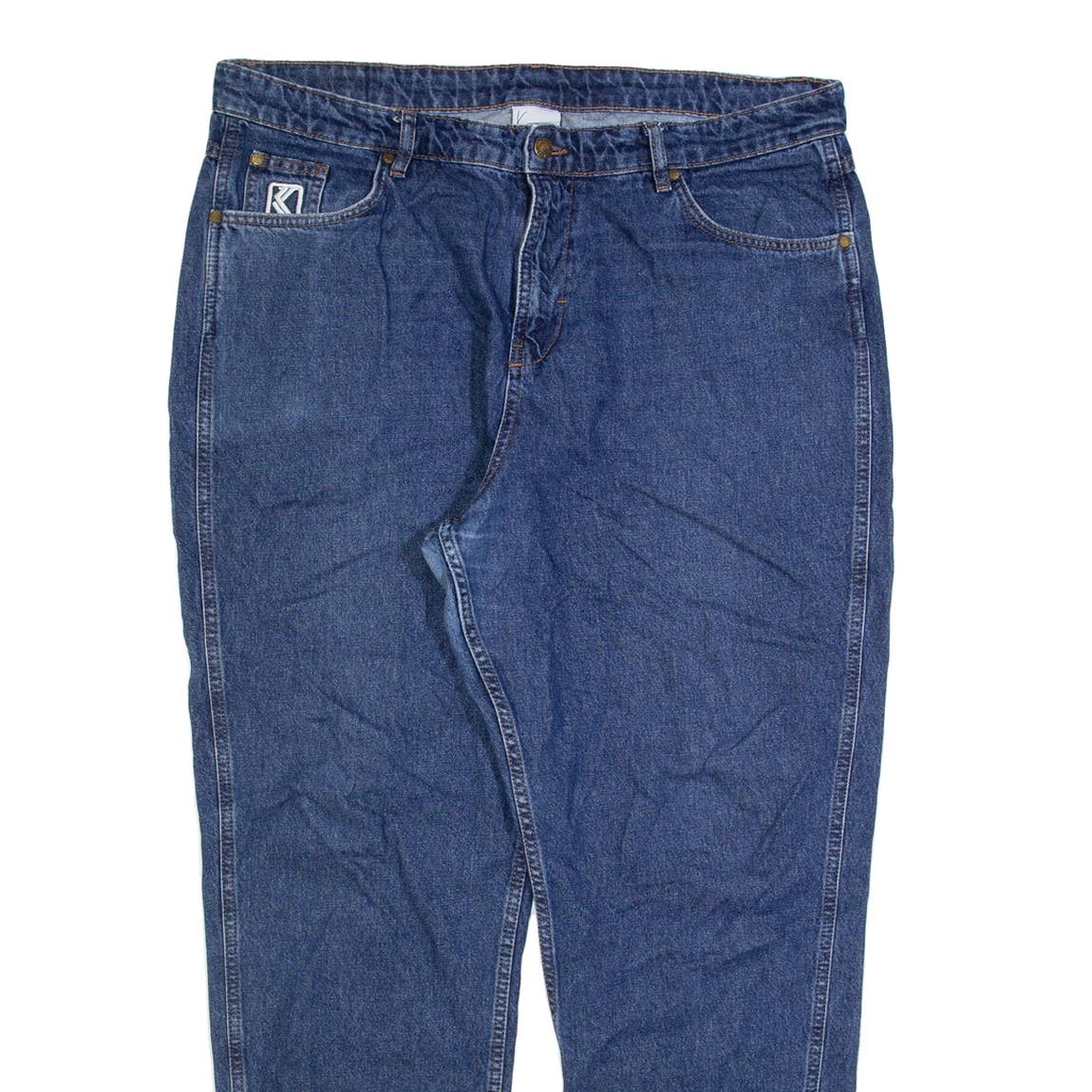 KARL KANI Womens Jeans Blue Relaxed Tapered W38 L31