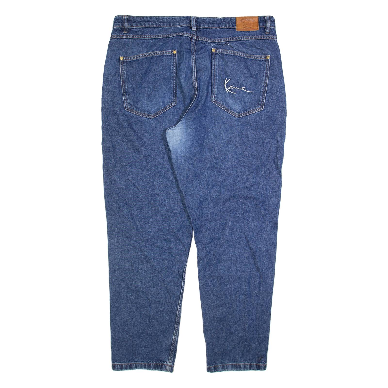 KARL KANI Womens Jeans Blue Relaxed Tapered W38 L31