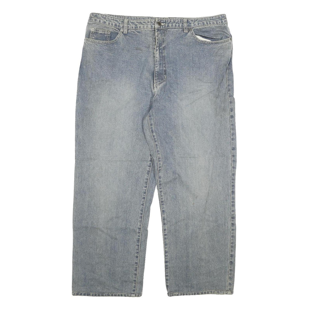 BANG BANG Mens Jeans Blue Regular Straight Denim Light W38 L27 Classic Zip