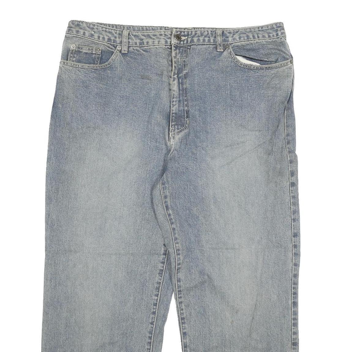 BANG BANG Mens Jeans Blue Regular Straight Denim Light W38 L27 Classic Zip