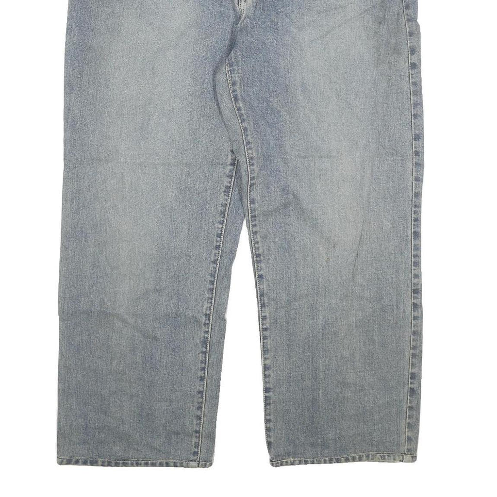 BANG BANG Mens Jeans Blue Regular Straight Denim Light W38 L27 Classic Zip