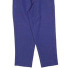 BON WORTH Womens Polyester Blue Relaxed Straight Trousers W25 L25 Elastic Waist