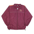 STARTER Mens Maroon & Orange Virginia Tech Zip Up Polyester Blend Jacket L