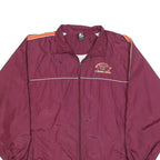 STARTER Mens Maroon & Orange Virginia Tech Zip Up Polyester Blend Jacket L