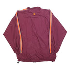 STARTER Mens Maroon & Orange Virginia Tech Zip Up Polyester Blend Jacket L