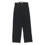 LEVI'S Big E Womens Jeans Black Relaxed Straight Denim Medium W23 L23 Classic